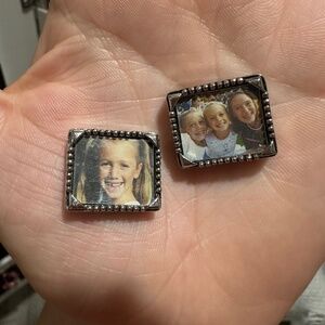 VINTAGE KIS 2004 MEMORIES LANE PICTURES 925 STERLING SILVER PHOTO BRACELET LINKS